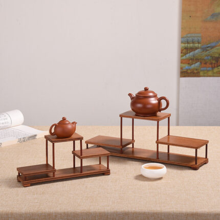 Solid Wood Small Boigu Rack Kung Fu Tea Set Shelf - dining furniture