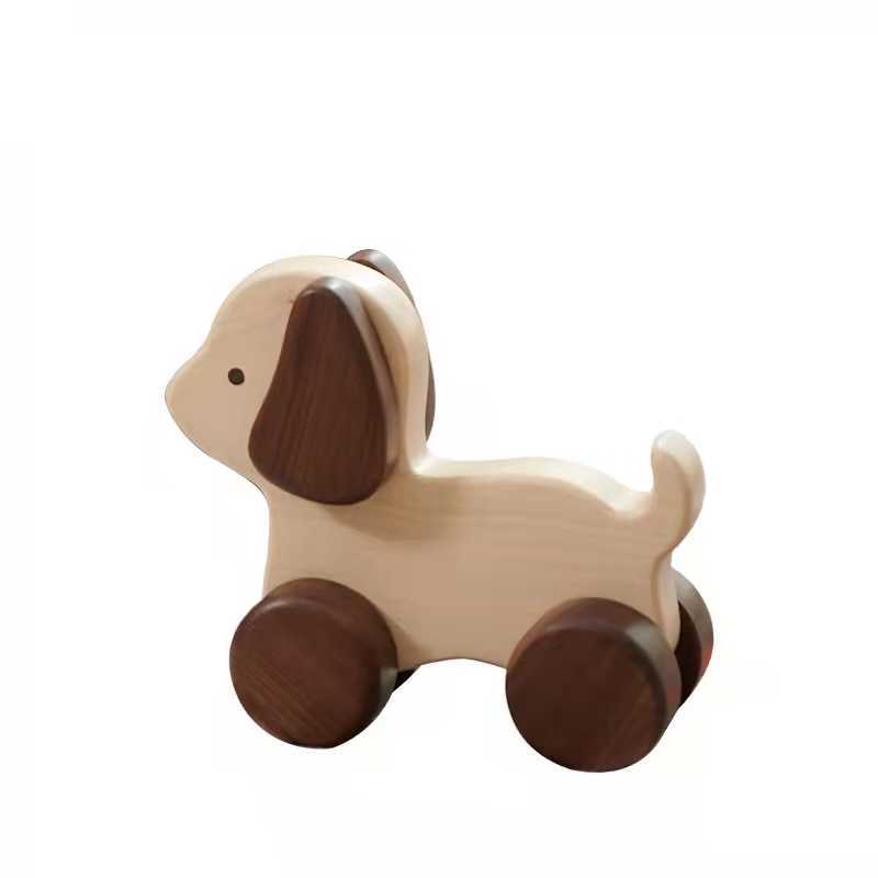 Solid Wood Puppy Cute Solid Wood Handmade - bedroom furniture