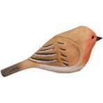 Solid Wood Bird Ornament Birthday Gift Pure Handmade Wood Carving - interior design